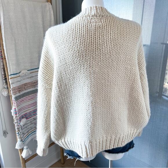 Mother Soul Serenade Criss Cross Chunky Knit Pullover Jumper Sweater Size Medium - Picture 7 of 12